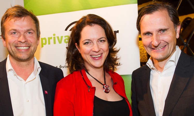 Markus Breitenecker,  Corinna Drumm, Klaus Schweighofer (c) VOEP