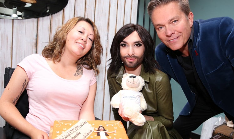 Laura, Conchita Wurst und Alfons Haider © Conny de Beauclair