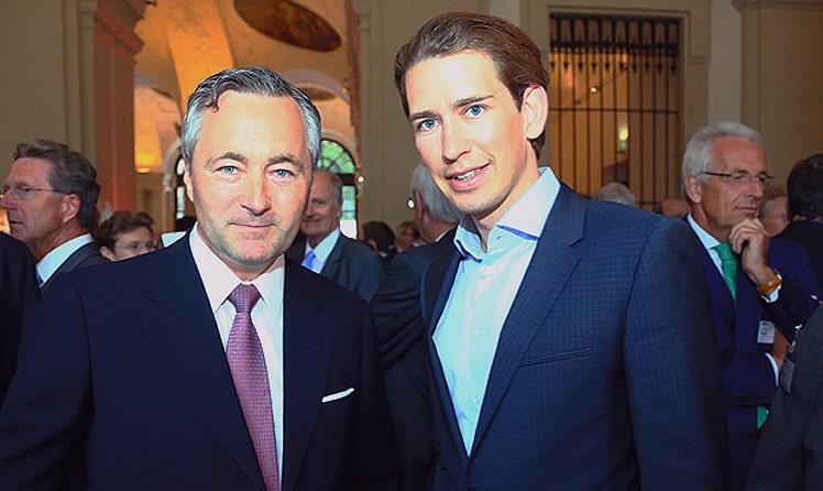 Hannes Ametsreiter und Sebastian Kurz © Langegger/leadersnet.at