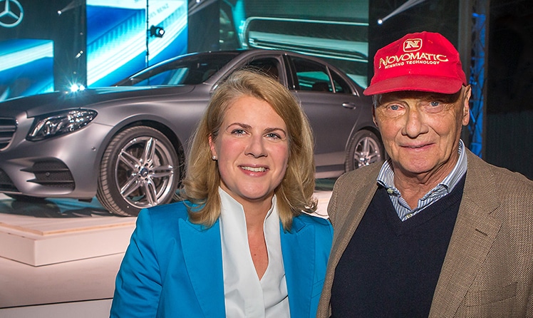 Corinna Widenmeyer und Niki Lauda (c) Mercedes-Benz Österreich 