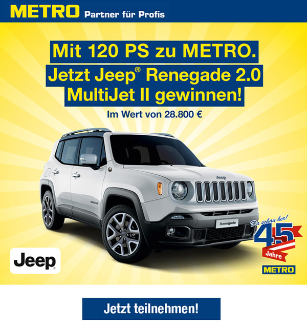 Jeep Metro Gewinnspiel