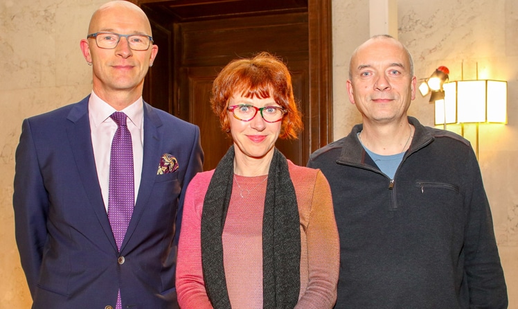 Fred Luks, Ulrike Guérot und Ingolfur Blühdorn © leisure.at/Oreste Schaller