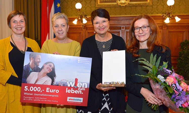 Barbara Huemer, Sigrid Oblak, Renate Brauner und Edith Meinhart © PID/Alexandra Kr