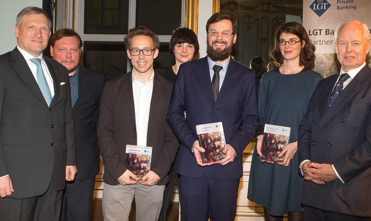 Meinhard Platzer, André Kühnlenz, Matthias Auer, Eva Konzett, Michael Ortner, Mirijana Miljkovic und S.D. Prinz Philipp von und zu Liechtenstein © leadersnet.at/Mikes