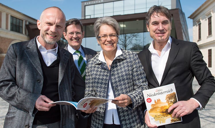 Andreas Kornhofer, Christoph Madl, Petra Bohuslav und Paul Gessl © NLK/Filzwieser