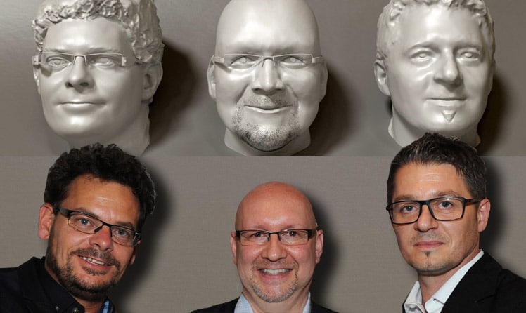 Oliver Simon, Jörn-Henrik Stein und Manfred Haiberger © Schiner 3D Repro