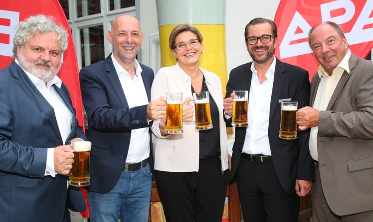  Johannes Bruckenberger, Marcus Hebein, Karin Thiller, Clemens Pig und Werner Müllner © APA-Fotoservice/Ludwig Schedl