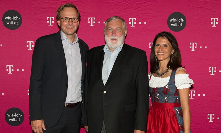 Andreas Bierwirth, Franz Fischler und Maria Zesch © T- Mobile