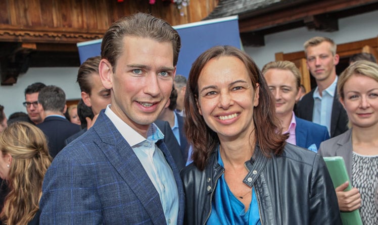 Sebastian Kurz und Sophie Karmasin © leadersnet.at/Millmann