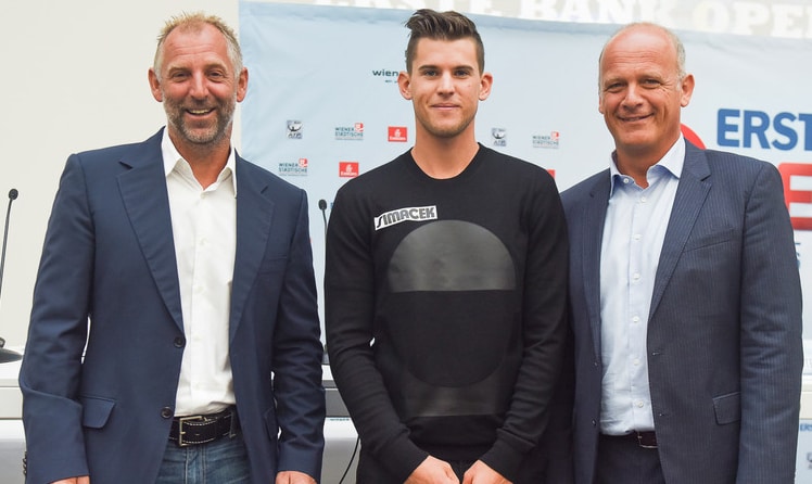 Thomas Muster, Dominik Thiem und Herwig Straka © leadersnet.at / K. Doda 