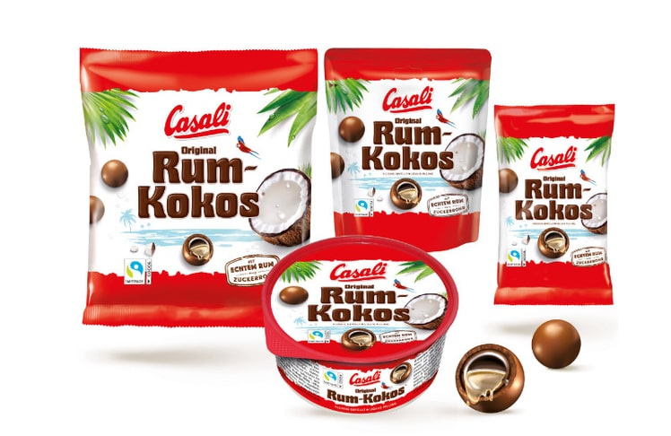 Casali Rum-Kokos mit dem Fairtrade-Kakao Siegel © Casali