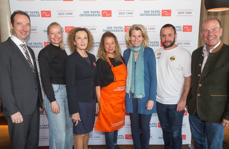 V.l.n.r.: Mario Pulker, Michaela Russmann, Konstanze Breitebner, Haya Molcho, Alexandra Gruber, Steffen Hofmann und Peter Dobcak © LEADERSNET / D. Mikkelsen