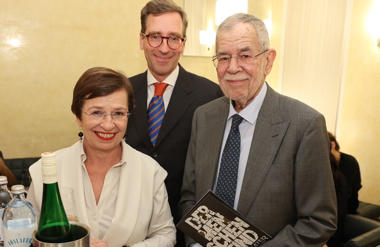 V.l.n.r.: Doris Schmidauer, Robert Beutler und Alexander Van der Bellen. © Katharina Schiffl