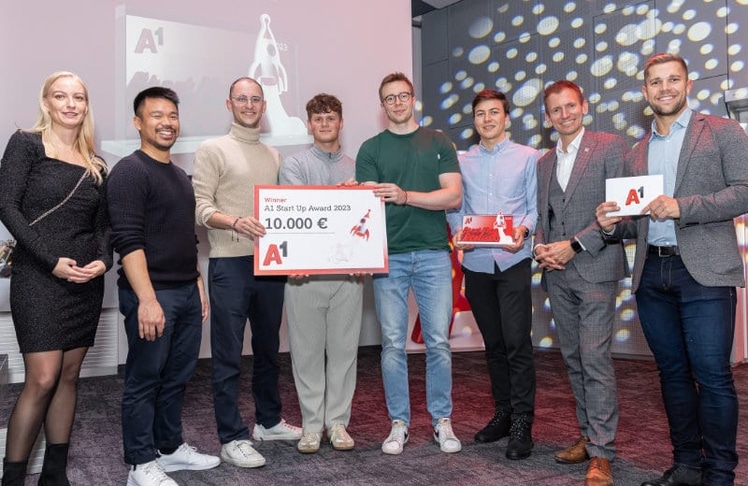 Das Wiener Start-up Totoy ist der Gewinner des A1 Start-up Awards 2023  © A1/APA Fotoservice Krisztian Juhasz