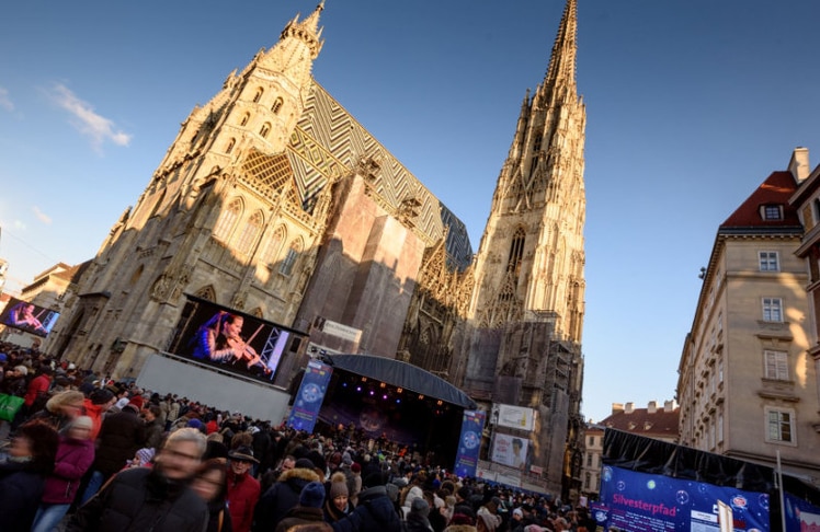 Der Silvesterpfad in Wien führt am Stephansplatz vorbei © Stadt Wien Marketing