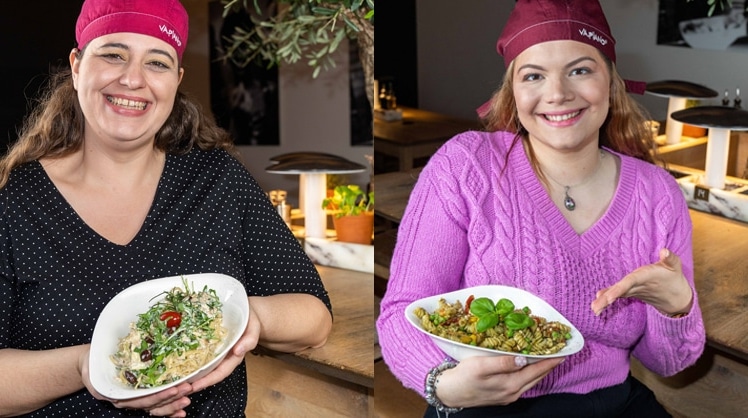 Magdalena und Sophie schafften es mit ihren Pasta-Kreationen unter die Gäste Specials © Vapiano