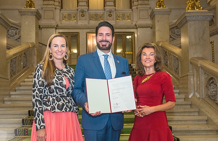 V.l.n.r.: Maria Großbauer, Clemens Unterreiner und Brigitte Bierlein. © Andreas Tischler