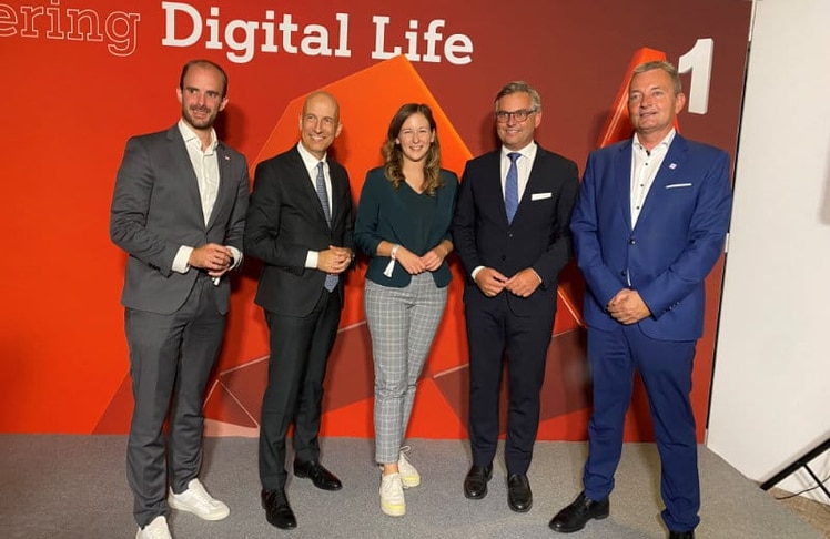 V.l.n.r.: Florian Tursky, Martin Kocher, Claudia Plakolm, Magnus Brunner und Marcus Grausam © LEADERSNET