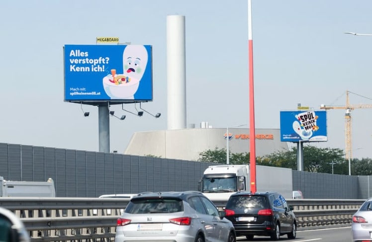 Die Kampagne läuft auch OOH © ebswien