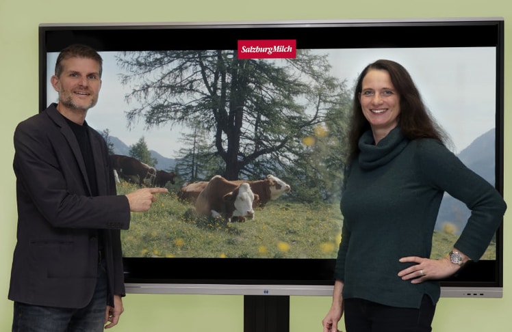 Florian Schwap und Sabine Meissnitzer © SalzburgMilch