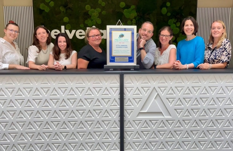 Das Redaktionsteam von "einblicke" (v.l.n.r.): Ines Klinger, Michaela Angerer, Bianca Herzog-Planko, Ursula Czerny, Maximilian Feldmann, Sabine Fuger, Thorid Braunstein und Joanna Jagiello © Helvetia