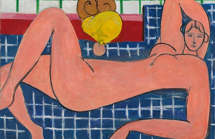 Die Fondation Beyeler zeigt die erste Henri-Matisse-Retrospektive in der Schweiz und im deutschsprachigen Raum seit fast 20 Jahren. Henri Matisse, Grand Nu Couché, 1935 The Baltimore Museum of Art, The Cone Collection ©Succession H. Matisse / 2024, ProLitteris, Zurich Foto: Mitro Hood