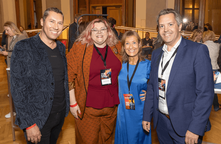 V.l.n.r.: Jürgen Bauer, Martina "Bobby" Herrmann-Thurner, Eva Mandl und André Reininger © LEADERSNET/ C. Mikes