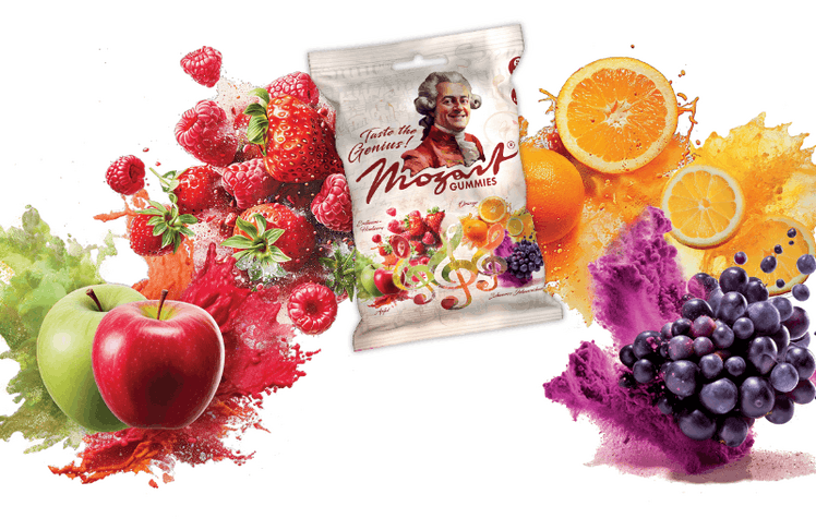 Die neuen Mozart Gummis im Mozart-Profil-Design sind da  ©  Mozart Gummies