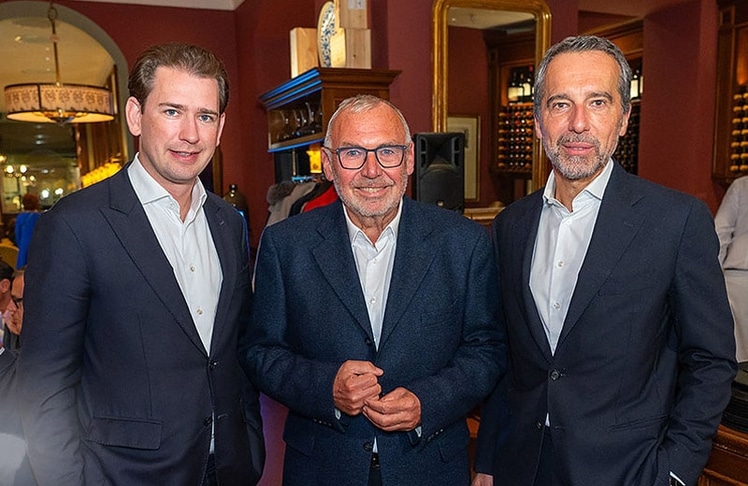 V.l.n.r.: Sebastian Kurz, Alfred Gusenbauer und Christian Kern © Andreas Tischler