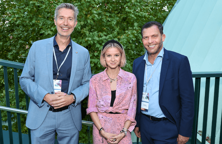 V.l.n.r.: Markus Fallenböck (Universität Graz), Fanny Stapf (ORF) und Andreas Martin (Porsche Media & Creative) © LEADERSNET/ C. Mikes