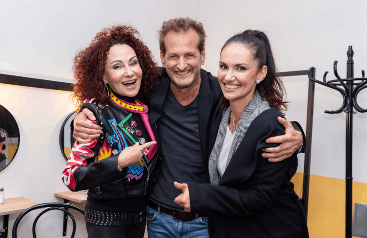 V.l.n.r.: Christina Lugner (Society-Lady), Andreas Ferner und Tanja Duhovich (Ex-Miss Austria) © Monika Fellner