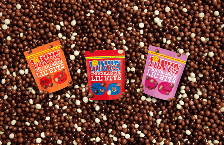 Die süßen Begleiter gibt es in drei Geschmacksrichtungen © Tony's Chocolonely 