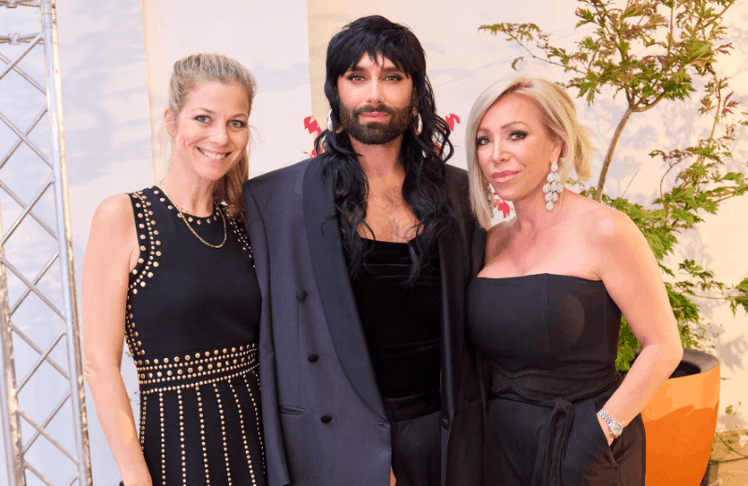 V.l.n.r.: Hilde Dalik, Conchita Wurst und Sabine Wiederhofen © Alexander Tuma