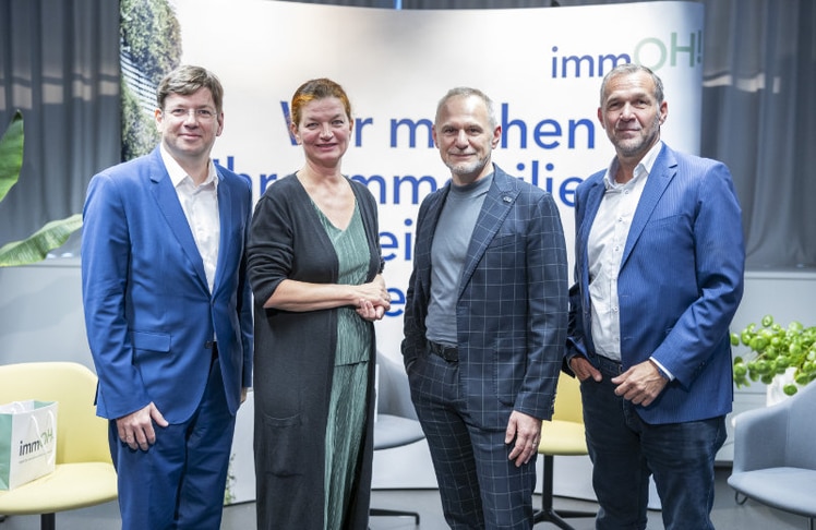 V.l.n.r.: Martin Szelgrad, Renate Hammer, Thomas Angerer und Christian Schön © immOH!/Dujmic