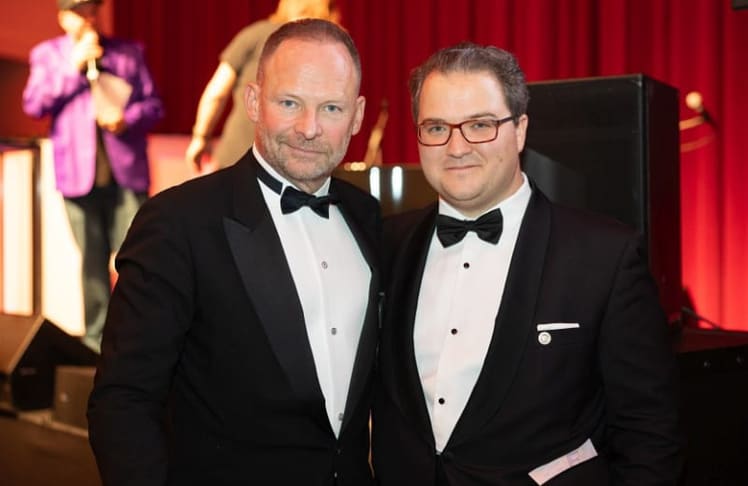 Alexander Knechtsberger (Gründungspräsident des RC Wien Am Hof) und Alexander Dabsch (Präsident des RC Wien Am Hof)