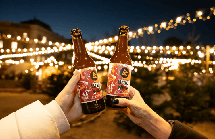 Zwei Wiener Originale in einer Sache vereint: dem Kreativbier mit Blutorangengeschmack