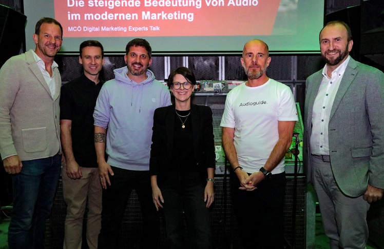 V.l.n.r.: Stephan Kreissler (MCÖ), Stephan Ifkovits (Observer), Yves Brunschwiler (Spotify), Regina Loster (MCÖ), Joachim Feher (Radio Marketing Service Austria), Andreas Ladich (MCÖ) © LEADERSNET/G. Langegger