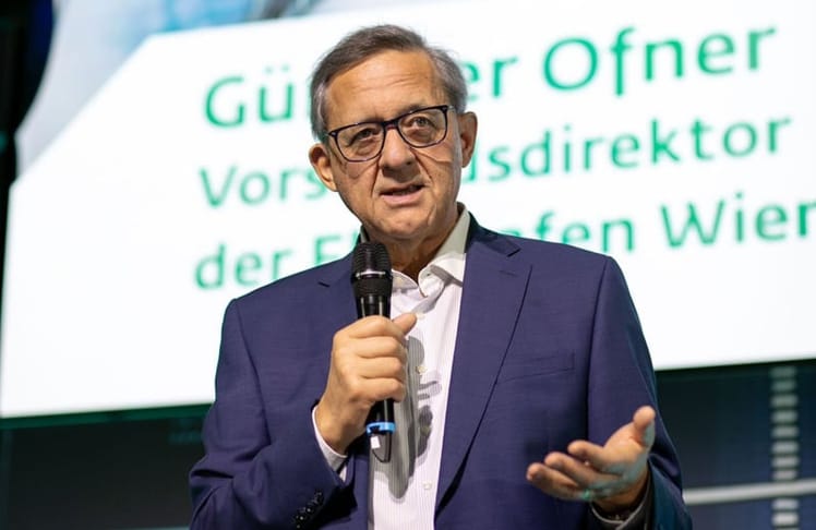 Flughafen Wien-Vorstand Günther Ofner beim Eröffnungsstatement © Flughafen Wien