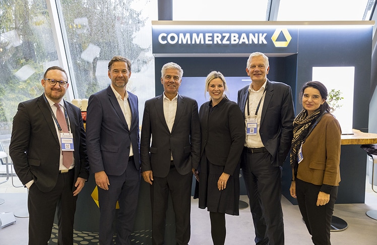 V.l.n.r.: Ferdinand Pesta, Martin Butollo, Dr. Hannes Enthofer, Tina Eggbauer, Sven Gohlke und Claudia Gratzer © Commerzbank AG