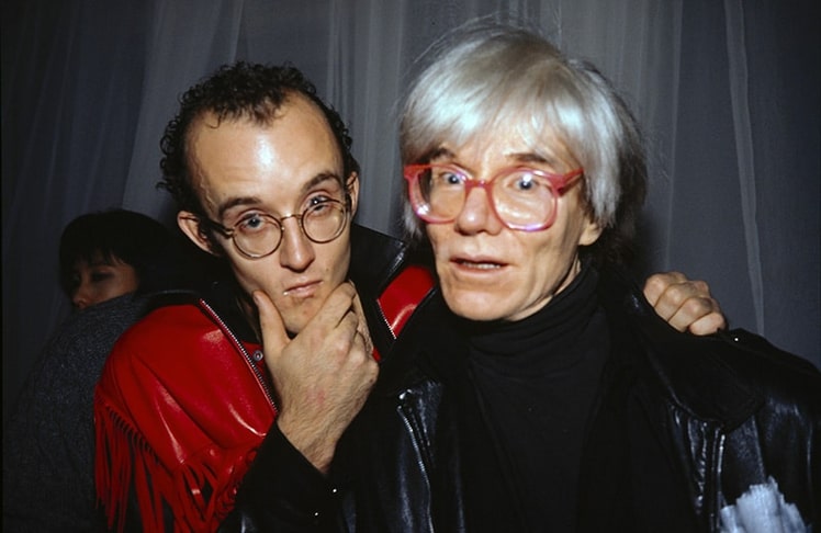 Keith Haring & Andy Warhol at Palladium, 1985 ©Nan Goldin, Courtesy Nan Goldin, New York