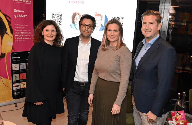 V.l.n.r.: Lena Streuber, Florian Gasser, Karina Wundsam und Thomas Schuster