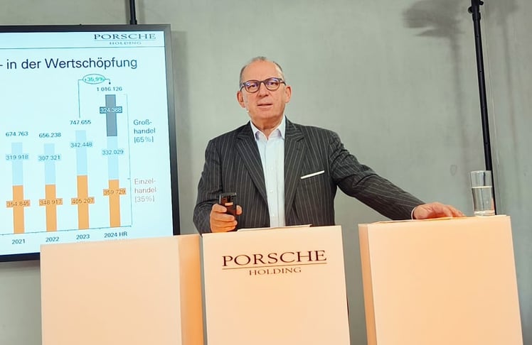 Hans Peter Schützinger bei der Jahrespressekonferenz 2024