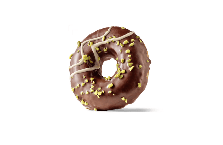 Ab sofort bei McDonald’s Österreich verfügbar: Der Dubai 
Chocolate Donut ist mit Schokolade überzogen und punktet mit 
einer cremigen, crunchy Pistazien-Kadaifi-Füllung sowie knackigen, 
geraspelten Pistazienstücken.