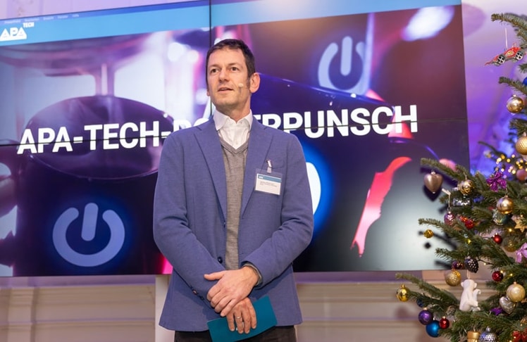 Clemens Prerovsky beim APA-Tech PowerPunsch 2024