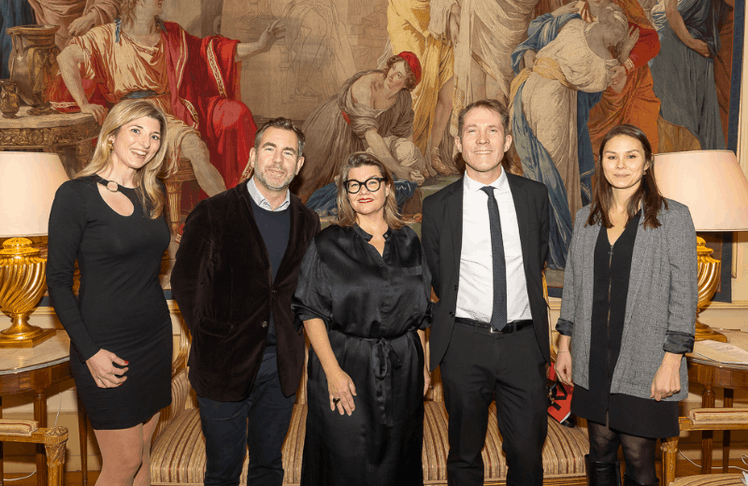 V.l.n.r.: Ilona Perrot (Atout France), Olivier Gabet (Direktor der Kunstabteilung Louvre), Lilli Hollein (Generaldirektorin MAK), Matthieu Peyraud (Designierter Botschafter der Republik Frankreich in ÖSterreich) und Audrey Lo-Koening (Handelsattachée, Lifestyle Abteilung)