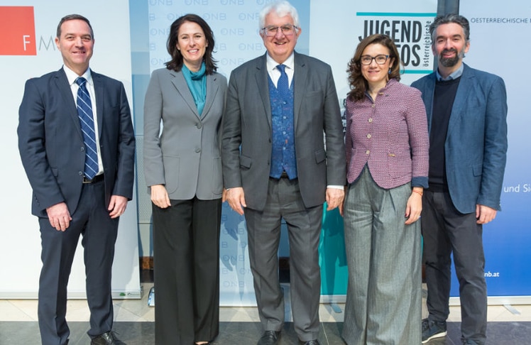 V.l.n.r.: Bernhard Krick, Fiona Springer, Robert Holzmann, Petia Niederländer und Aleksandar Prvulović © LEADERSNET/D. Mikkelsen