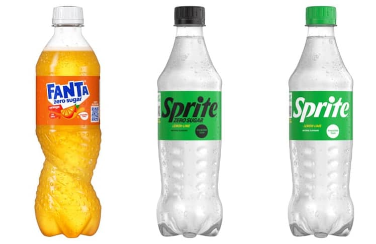 Fanta und Sprite "with the new irresistible taste" © Coca-Cola Österreich
