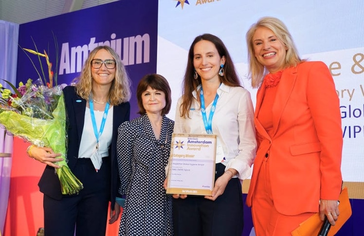 V.l.n.r.: Katharina, Michelle Marshall, Stefanie Hagleitner und Pernille La Lau © Mathias Scheuringer