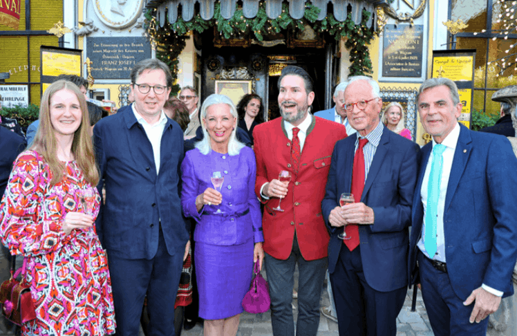 V.l.n.r.: Kathi Baumgartner, Heinz Reitbauer, Martina Fasslabend, Clemens Unterreiner, Werner Fasslabend, Peter Großmann ©Conny de Beauclair