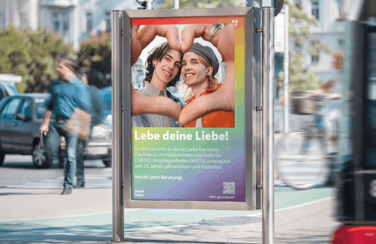 Stadt Wien – Lebe deine Liebe! Kampagne 2024 © Lumsden & Friends